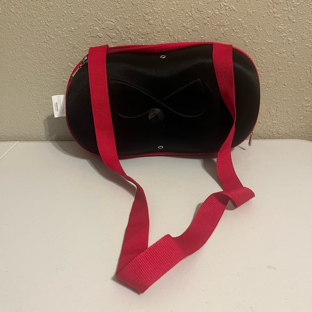 Stylish Red and Black Infinity Cheer Shoes Bag